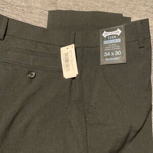 Men’s Dress Pants dark grey 34x30 Flat Front